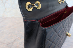 CHANEL Big Matelasse single flap chain shoulder bag Lambskin Black/Gold hadware Shoulder bag 700090066