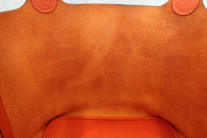 HERMES／エルメス ピコタンロックＭＭ トリヨンクレマンス オレンジ □R刻印 ハンドバッグ 700060281