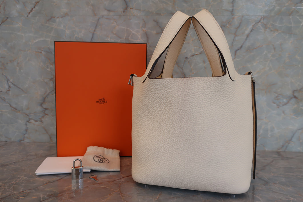 HERMES／エルメス ピコタンロックＰＭ トリヨンクレマンス ナタ Y刻印 ハンドバッグ 600120150