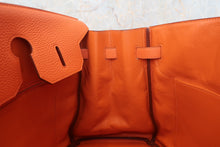 将图片加载到图库查看器，HERMES BIRKIN 35 Togo leather Orange □O刻印 Hand bag 800010192
