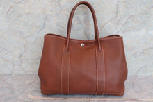 将图片加载到图库查看器，HERMES GARDEN PARTY PM Negonda leather Brown □K刻印  Tote bag 600070007
