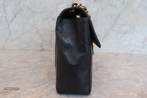 CHANEL/シャネル 中マトラッセシングルフラップチェーンショルダーバッグ ラムスキン ブラック/ゴールド金具 ショルダーバッグ 700030114
