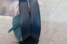 Load image into Gallery viewer, HERMES PICOTIN LOCK Eclat PM Clemence leather/Swift leather Vert bosphore/Deep blue D Engraving Hand bag 700110164
