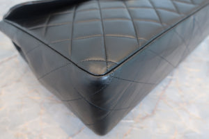 CHANEL/シャネル 中マトラッセシングルフラップチェーンショルダーバッグ ラムスキン ブラック/ゴールド金具 ショルダーバッグ 700030114