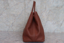 将图片加载到图库查看器，HERMES GARDEN PARTY PM Negonda leather Brown □K刻印  Tote bag 600070007
