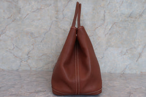 HERMES GARDEN PARTY PM Negonda leather Brown □K刻印  Tote bag 600070007