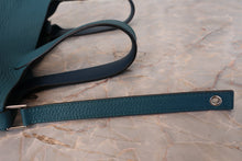 Load image into Gallery viewer, HERMES PICOTIN LOCK Eclat PM Clemence leather/Swift leather Vert bosphore/Deep blue D Engraving Hand bag 700110164
