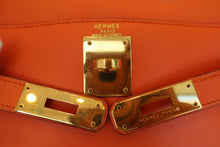 画像をギャラリービューアに読み込む, HERMES／エルメス ケリー28 ヴォーガリバー オレンジ 〇X刻印 ショルダーバッグ 800090190
