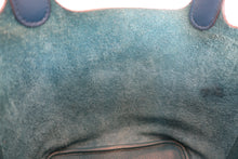 Load image into Gallery viewer, HERMES PICOTIN LOCK Eclat PM Clemence leather/Swift leather Vert bosphore/Deep blue D Engraving Hand bag 700110164
