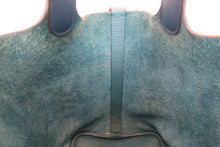 Load image into Gallery viewer, HERMES PICOTIN LOCK Eclat PM Clemence leather/Swift leather Vert bosphore/Deep blue D Engraving Hand bag 700110164
