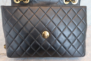 CHANEL/シャネル 中マトラッセシングルフラップチェーンショルダーバッグ ラムスキン ブラック/ゴールド金具 ショルダーバッグ 700030114