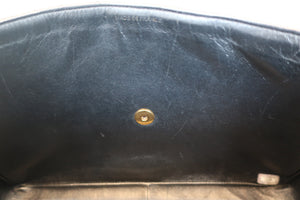 CHANEL/シャネル 中マトラッセシングルフラップチェーンショルダーバッグ ラムスキン ブラック/ゴールド金具 ショルダーバッグ 700030114