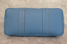 将图片加载到图库查看器，HERMES  GARDEN PARTY PM Negonda leather azur □O刻印 Tote bag 800020132
