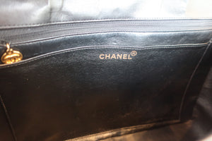 CHANEL/シャネル 中マトラッセシングルフラップチェーンショルダーバッグ ラムスキン ブラック/ゴールド金具 ショルダーバッグ 700030114
