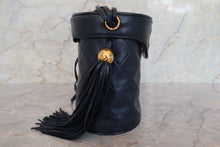 Load image into Gallery viewer, CHANEL Matelasse fringe shoulder bag Lambskin Navy/Gold hadware Shoulder bag 700110179
