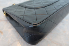 Load image into Gallery viewer, CHANEL Matelasse double flap double chain shoulder bag Lambskin Black/Gold hadware Shoulder bag 800060044
