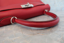 Load image into Gallery viewer, HERMES KELLY 28 Clemence leather Rouge garance □L Engraving Shoulder bag 600080118
