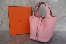 将图片加载到图库查看器，HERMES PICOTIN LOCK PM Clemence leather Rose sakura U刻印 Hand bag 600120097
