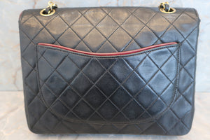 CHANEL Matelasse By color chain shoulder bag Lambskin Black/Red/Gold hadware Shoulder bag 600020127