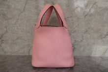 将图片加载到图库查看器，HERMES PICOTIN LOCK PM Clemence leather Rose sakura U刻印 Hand bag 600120097
