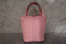 将图片加载到图库查看器，HERMES PICOTIN LOCK PM Clemence leather Rose sakura U刻印 Hand bag 600120097
