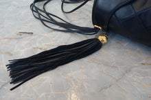 Load image into Gallery viewer, CHANEL Matelasse fringe shoulder bag Lambskin Navy/Gold hadware Shoulder bag 700110179
