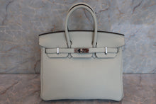 Load image into Gallery viewer, HERMES BIRKIN 25 Togo leather Gris neve B Engraving Hand bag 600070034
