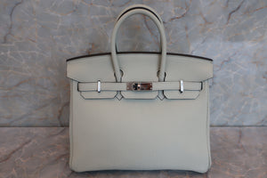 HERMES BIRKIN 25 Togo leather Gris neve B刻印 Hand bag 600070034