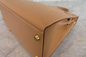 HERMES／エルメス ケリー28 クシュベル ナチュラル □B刻印 ショルダーバッグ 700050218