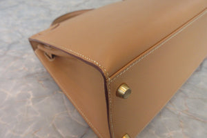 HERMES／エルメス ケリー28 クシュベル ナチュラル □B刻印 ショルダーバッグ 700050218