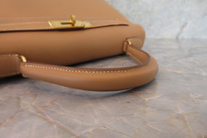 HERMES／エルメス ケリー28 クシュベル ナチュラル □B刻印 ショルダーバッグ 700050218