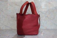 將圖片載入圖庫檢視器 HERMES／エルメス ピコタンロックGM トリヨンクレマンス/ヴォースイフト ルージュアッシュ/ブリック □R刻印 ハンドバッグ 800020127
