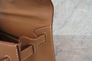 HERMES／エルメス ケリー28 クシュベル ナチュラル □B刻印 ショルダーバッグ 700050218