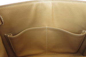 HERMES／エルメス ケリー28 クシュベル ナチュラル □B刻印 ショルダーバッグ 700050218