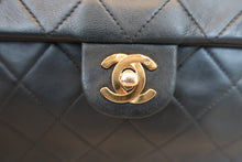 Load image into Gallery viewer, CHANEL Mini Matelasse single flap chain shoulder bag Lambskin Black/Gold hadware Shoulder bag 800020241
