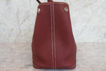 Load image into Gallery viewer, HERMES  GARDEN PARTY PM Steeple Negonda leather Rouge H T Engraving Tote bag 700010174
