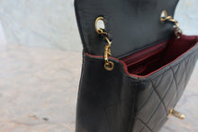Load image into Gallery viewer, CHANEL Mini Matelasse single flap chain shoulder bag Lambskin Black/Gold hadware Shoulder bag 800020241
