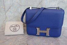 画像をギャラリービューアに読み込む, HERMES／エルメス コンスタンス3 24 ヴォーエプソン ブルーエレクトリック □O刻印 ショルダーバッグ 800010009
