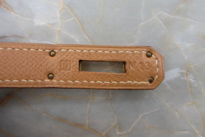 HERMES／エルメス ケリー28 クシュベル ナチュラル □B刻印 ショルダーバッグ 700050218