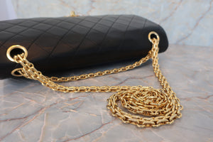 CHANEL/香奈儿 CF 双盖 双链 肩背包 羊皮 Black/Gold hadware(黑色/金色金属) 肩背包  600090101