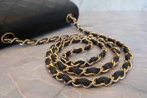 CHANEL Mini Matelasse single flap chain shoulder bag Lambskin Black/Gold hadware Shoulder bag 700090054