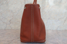 将图片加载到图库查看器，HERMES GARDEN PARTY PM Negonda leather Brown □K刻印 Tote bag 600080058
