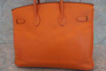 将图片加载到图库查看器，HERMES BIRKIN 35 Epsom leather Orange □L刻印 Hand bag 600040048
