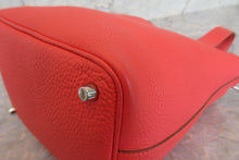 将图片加载到图库查看器，HERMES PICOTIN LOCK PM Clemence leather Rose jaipur □R刻印 Hand bag 700050199

