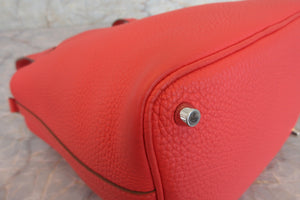 HERMES PICOTIN LOCK PM Clemence leather Rose jaipur □R刻印 Hand bag 700050199