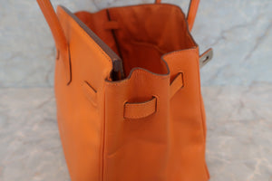 HERMES BIRKIN 35 Epsom leather Orange □L Engraving Hand bag 600040048