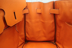 HERMES BIRKIN 35 Epsom leather Orange □L Engraving Hand bag 600040048