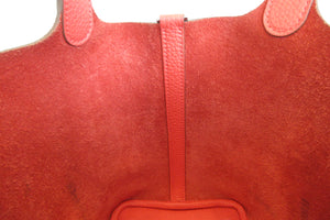 HERMES PICOTIN LOCK PM Clemence leather Rose jaipur □R刻印 Hand bag 700050199