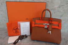 画像をギャラリービューアに読み込む, HERMES／エルメス バーキン25 トゴ ゴールド □I刻印 ハンドバッグ 700060252
