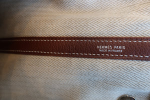 HERMES GARDEN PARTY PM Negonda leather Brown □K刻印 Tote bag 600080058